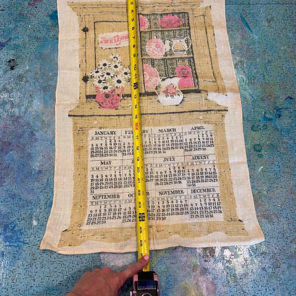 1964 Kitchen Hutch Linen Calendar